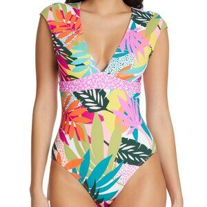 Bleu by Rod Beattie Wild at Heart Cap Sleeve Mio One-Piece Swimsuit